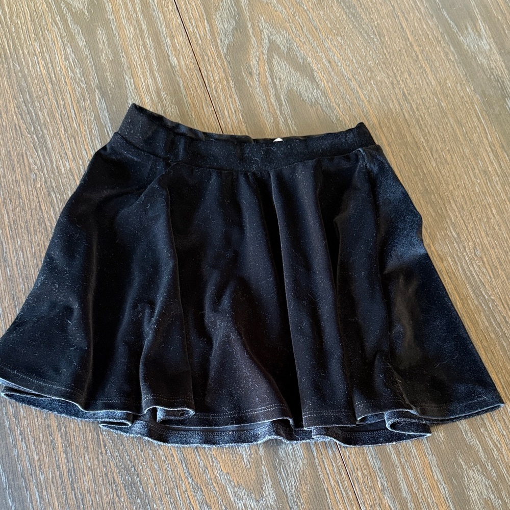 Elegant Black Velvet Skirt better in person